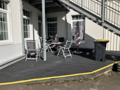 Non-slip outdoor area