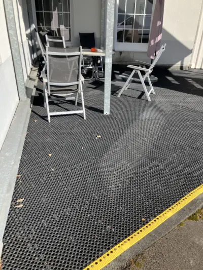 Non-slip outdoor area