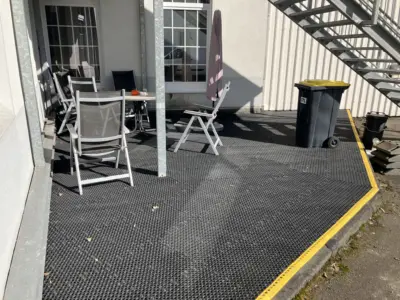 Non-slip outdoor area