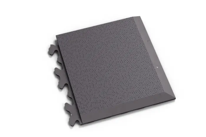 Pvc fliese boden ecke typ D tm invisible ecogrey snaketop verdeckte verbindung industrie gewerbe