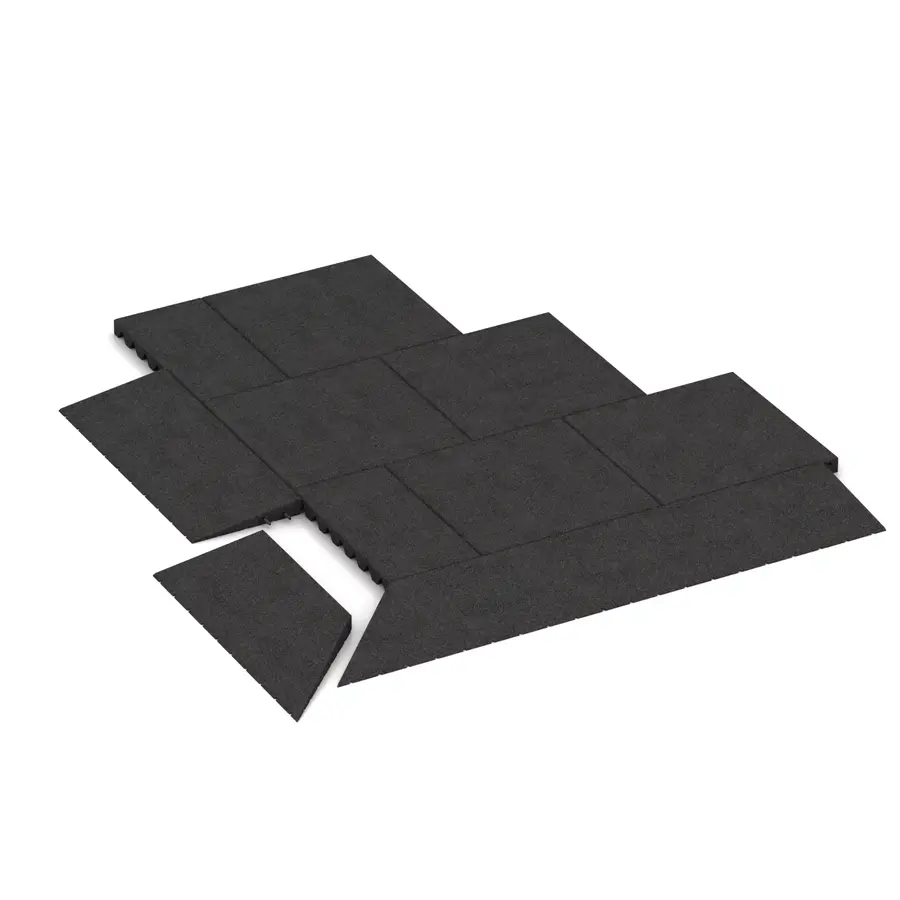 Right corner wedge half to the transition ramp – Bezugsrampen & Ecken